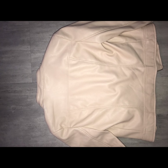Zara Faux Leather Pink Jacket - Picture 9 of 9